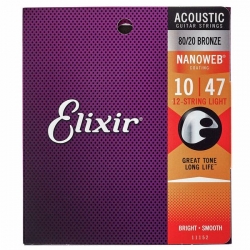 Elixir Nanoweb Light 12 Str. Acoustic