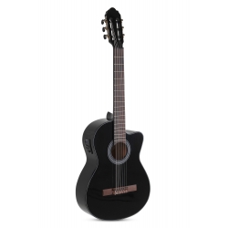 GEWA E-Acoustic Classical Guitar Student Black