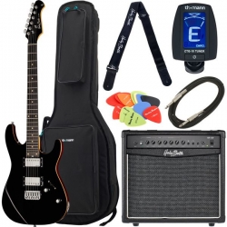 Harley Benton Fusion-III HH HT EB BK Bundle