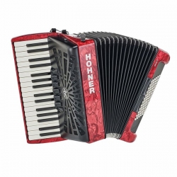 Hohner Bravo III 72 Red silent key