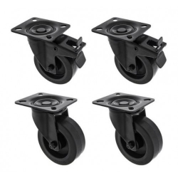 Roadworx Black Wheel 100mm Bundle