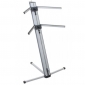 Classic Cantabile KS-100 Double Keyboard Stand Silver