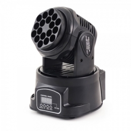FLASH LED MOVING HEAD MINI BEAM 18x3W RGB CREE