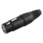 Pronomic connector set XLR-Female/Male 2x10