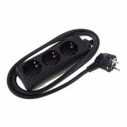 Stairville 3 Way Power Split Black