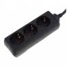 Stairville 3 Way Power Split Black