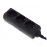 Stairville 3 Way Power Split Black