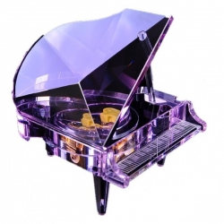 CRYSTAL PIANO MUSICBOX PURPLE