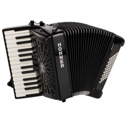 HOHNER BRAVO II 48 BLACK SILENT KEY