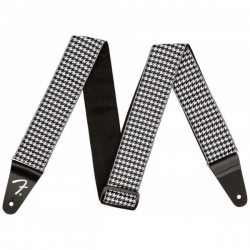 FENDER HOUNDSTOOTH JACQUARD STRAP WH