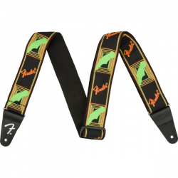 FENDER NEON STRAP GREEN/ORANGE
